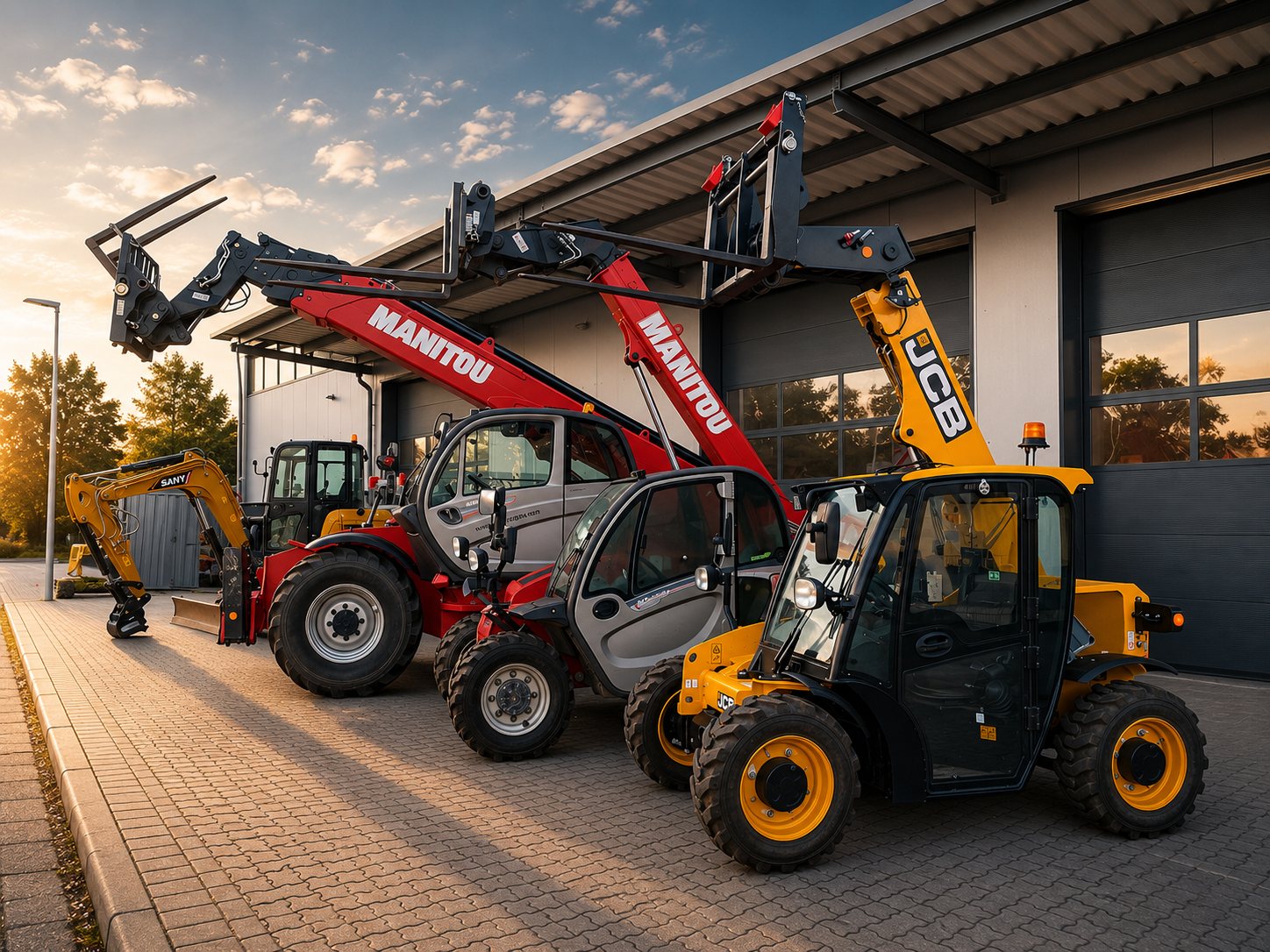 Teleskoplader Manitou und JCB – Teleskoparbeiten Kiel